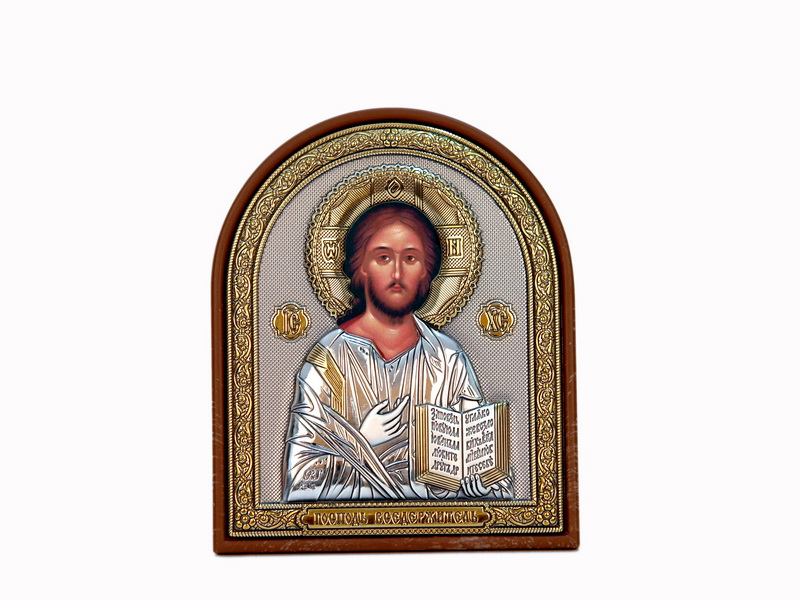 Jesus Christ Almighty - Arch, Painted Print, Silver-Plating, Textured Plastic, Uncovered, Unencrusted 1.85x63mm
